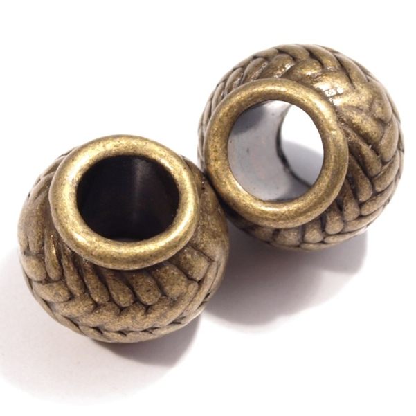 Korálek disk s vroubky, kov, 6x4mm zlatá ( balení 48 ks )