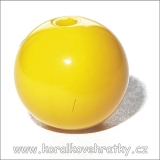Korálky plast kulička, 6mm - žlutá ( balení 950 ks )