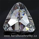Broušené tvary český výrobce - trojúhelník maxi,1D, 40 x 40mm barva stříbrná (L)