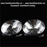Rivolka, plast, barva čirá, 16mm (balení 20 ks )
