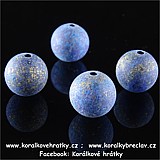 Minerální korálky, 6 mm, Lapis Lazuli, mat / balení 30 ks