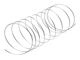 Paměťový drát průměr 60 mm, barva platina( balení 555g )
