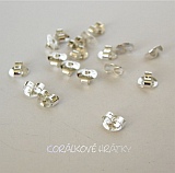 Koncovka na puzetu, barva stříbro (balení 40 ks )