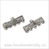Ramínko, rozdělovník 5 řad, 10x20 mm, (balení 12ks)