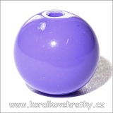 Korálky plast kulička, 10mm - fialová ( balení 200 ks )