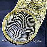 Paměťový drát 50 mm, barva zlatá, min. 200g