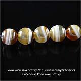 Minerální korálky, 8 mm, Achát (sa)/ balení 10 ks