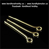 Ketlovací jehla barva zlatá 14-15 mm, balení 114g