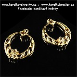 Přívěšek, kov, 19x16 mm, barva zlatá / balení 5 ks
