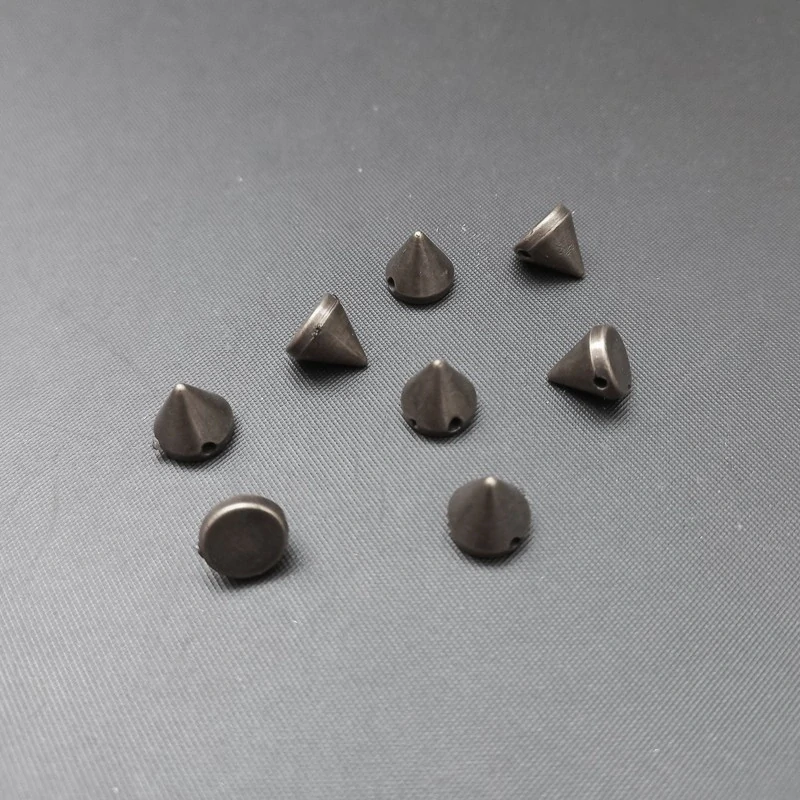 Hroty našívací 7x8 mm kužel,mix antracit a staromosaz / balení 40 ks 