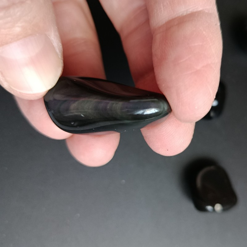  OBSIDIÁN DUHOVÝ, tromlovaný ( balení cca 50 g ) 