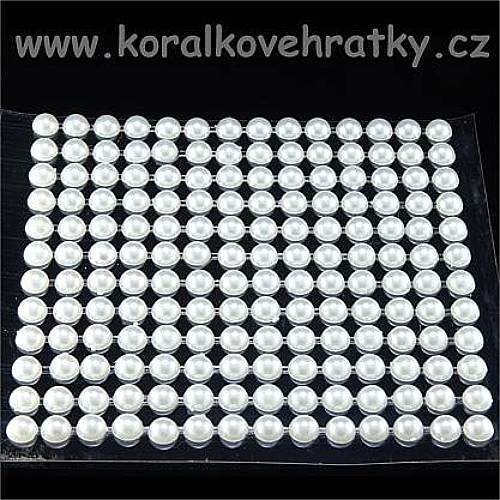 Samolepicí dekorační nálepky  7 mm"borušený hrot" stříbrný,120 ks