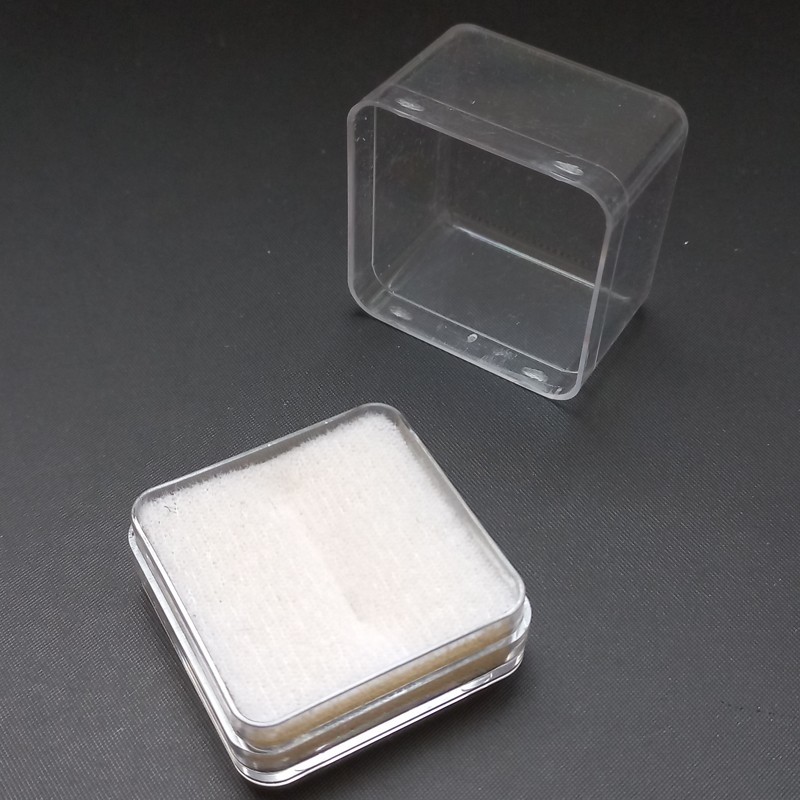 Krabička na prsten průhledná 3,5x3,5x3,2 cm / balení 4 ks 