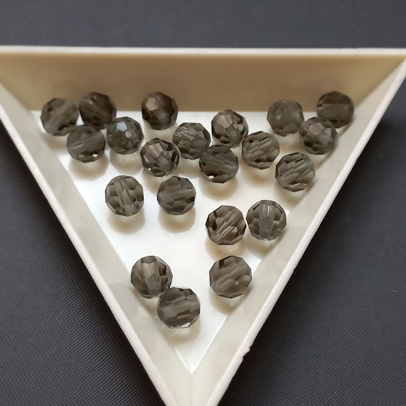 Korálek ohňovka 6 mm šedá / balení 233 ks 