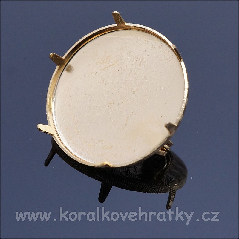 Brožový můstek 27 mm, barva zlatá / balení 20 ks 