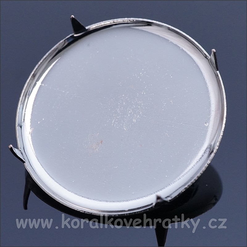 Brožový můstek 27 mm, barva platina / balení 20 ks 