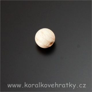 Korálek dřevěný surový 8 mm ( balení 100 g )