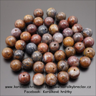 PETERSIT 6-6,5 mm, minerální korálky / balení 10 ks