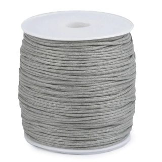Šňůrka voskovaná 1,5-2 mm barva šedá ( balení 90 m )