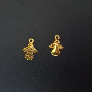 Přívěšek anděl s nápisem, 18x13mm,barva zlato (balení 20ks)