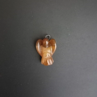 Přívěsek anděla,achát, cca 18x16mm