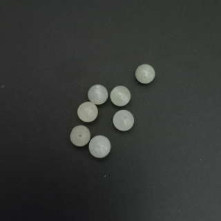 Minerální korálky, 5,5-6 mm, Jadeit / balení 24 ks