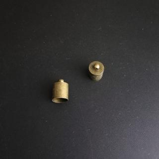 Kaplík hladký vlepovací "závaží" 9,5 mm otvor, barva staromosaz ( balení 10 ks )