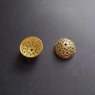 Kaplík 22 mm, barva zlatá (balení 20 ks)