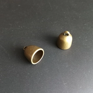Kaplík vlepovací 17x13mm, barva staromosaz / balení 6 ks