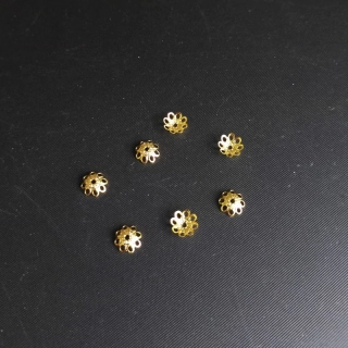 Kaplík filigránový 7x2mm , barva zlatá, 3 g / balení 10 x3g