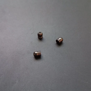 Kaplík s vroubkem 4x6mm, barva antracit (balení 20 ks)
