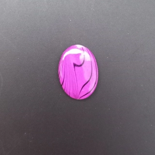 Korálek perleť 25x15 mm fialový / balení 5 ks
