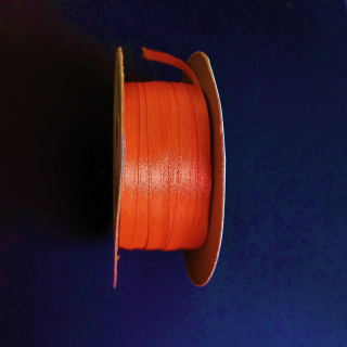 Stuha saténová 3 mm,oranžová / balení 51 m