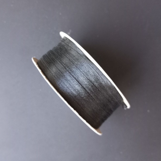 Stuha saténová 3 mm,černá / balení 61 m