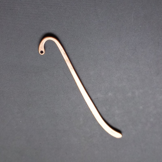 Záložka do knihy 87x4 mm hladká, barva staroměď / balení 5 ks