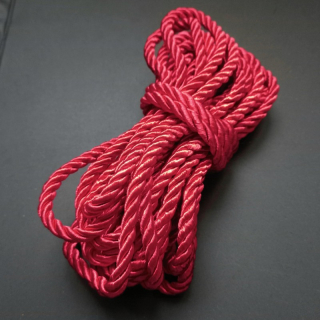 Šňůra točená 5mm, barva červená/ balení 5 m