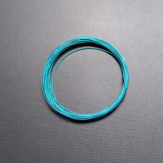 Nylonové lanko prům. 0,38 mm modrý tyrkys 5m/ balení 3x5m