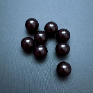 Korálky plast kulička 14mm černá (balení 68 ks )