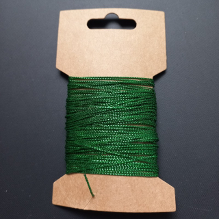 Šňůrka metalická 0,7 mm zelená ( balení 10 m )
