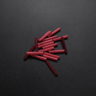 Rokajl PRECIOSA tyčinky bordó, stříbrný průtah, 15 mm balení 60 g