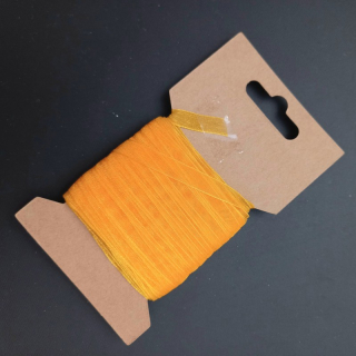 Stuha organza 7 mm, žluto-oranžová, balení 20 m