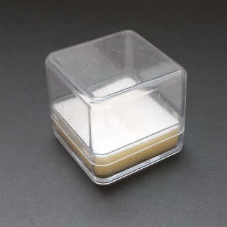 Krabička na prsten průhledná 3,5x3,5x3,2 cm / balení 4 ks