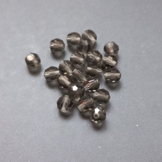 Korálek ohňovka 6 mm šedá / balení 233 ks