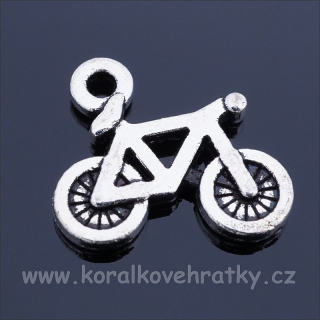 Přívěšek kolo 16x15mm, barva platina (balení 16 ks)