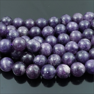 Lepidolit (fialový), 8mm, minerální korálky/ balení 15 ks